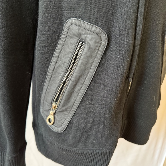 MANRICO CASHMERE JACKET HOODED ZIP POCKETS EDGY STREETWEAR DESIGNER MEN 38 - Picture 8 of 13